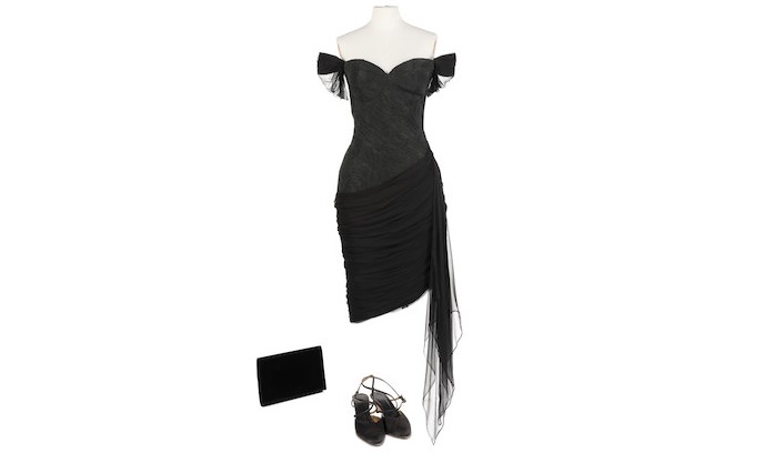 Lady diana robe noire outlet