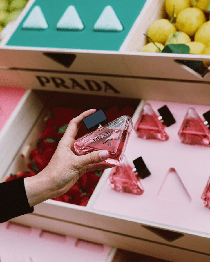 Pop-up store luxe été 2026 | Prada Beauty Spring Market