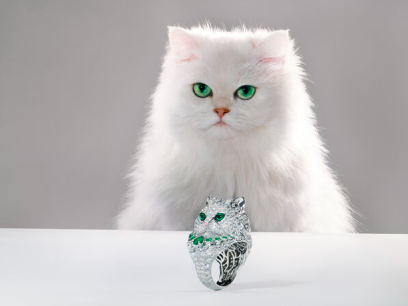 Noël du Luxe | Wladimir, l’icône féline de Boucheron fait son retour pour les fêtes