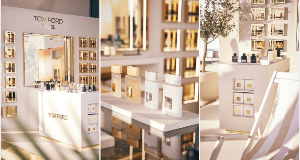 Tom Ford Beauty : analyse du pop-up store Soleil à Dubaï