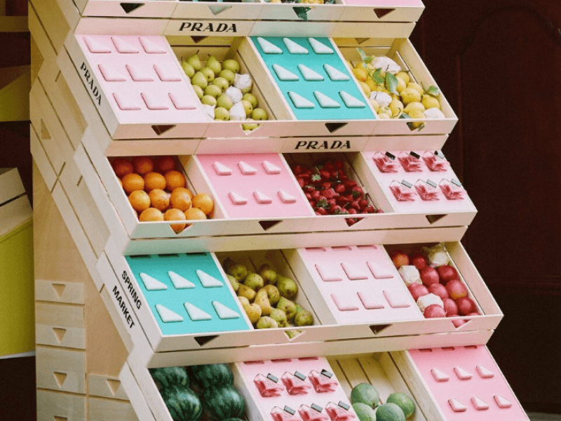 Pop-up store luxe été 2026 | Prada Beauty Spring Market
