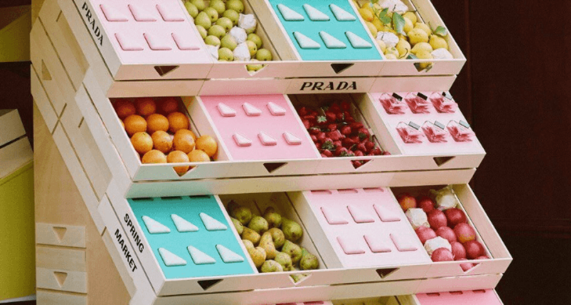 Pop-up store luxe été 2026 | Prada Beauty Spring Market