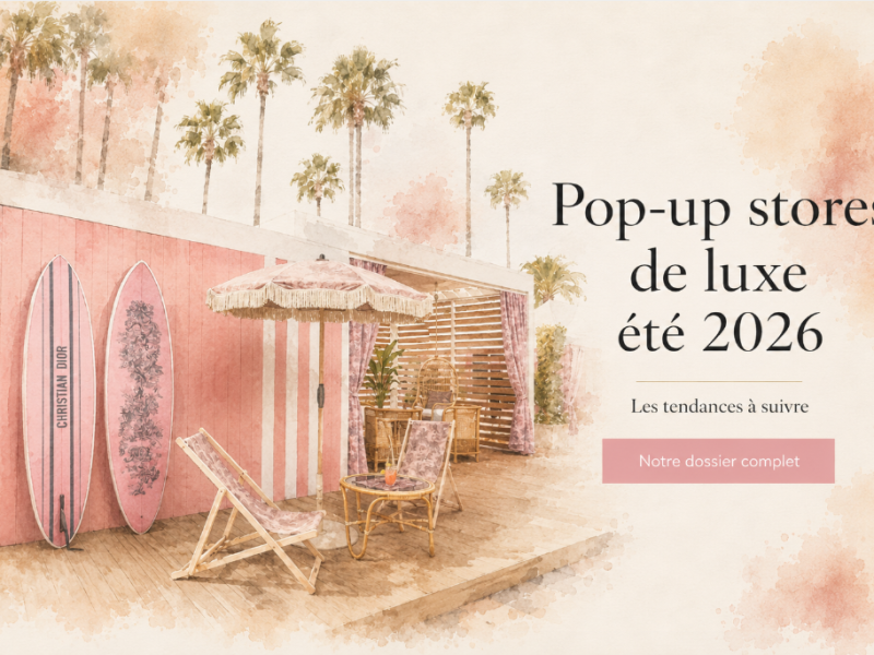 Pop-up stores de luxe été 2026 : les stratégies qui redessinent le retail saisonnier
