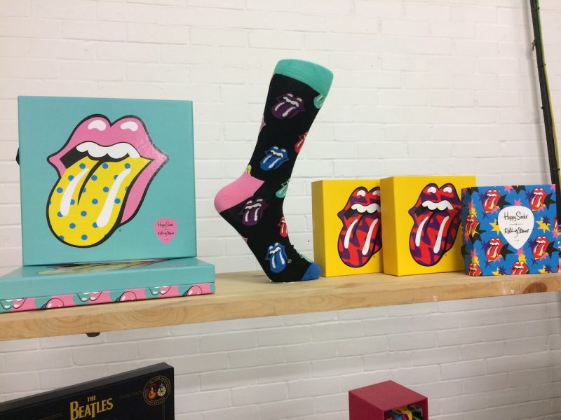Les Rolling Stones partenaires de la marque Happy Socks