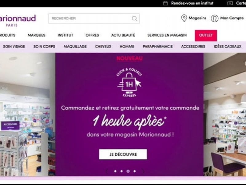 Marionnaud propose un service express de retrait en magasin