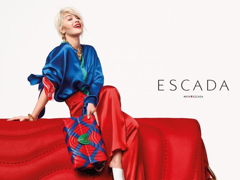 Rita Ora présente sa capsule pour Escada